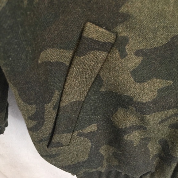 Laveer reversible wool blend camouflage bomber jacket - Picture 6 of 12